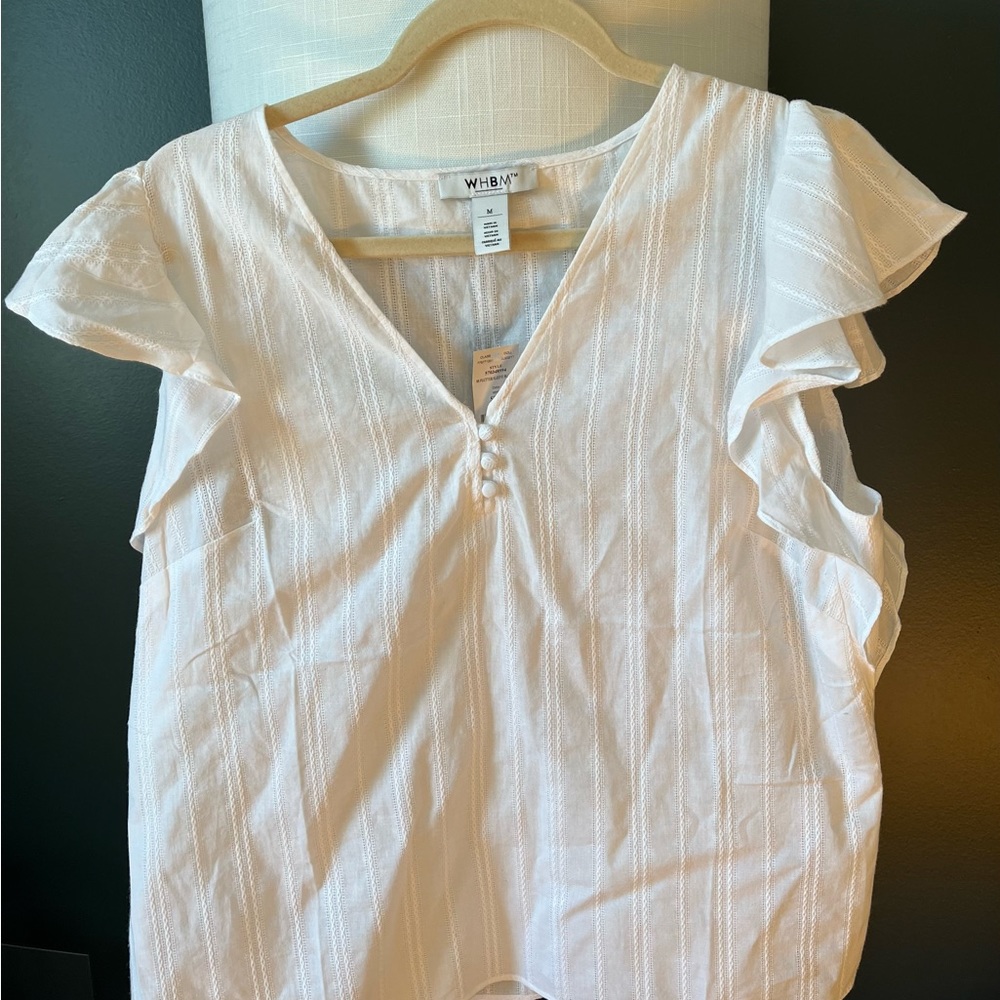 Women’s White House Black Market gauze top